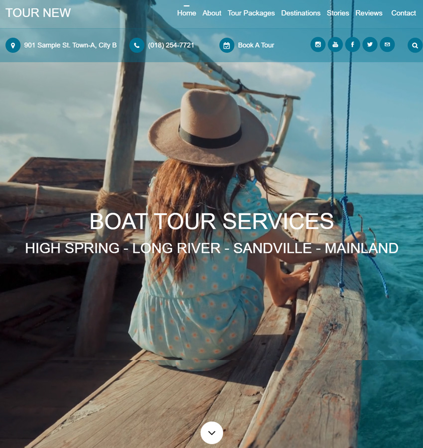 Tour Theme for weebly travel and tourism websites, sevice and business website template